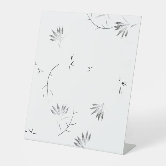 スケッチ、花崗岩の台座記号 台座サイン (正面)