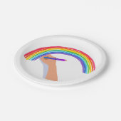 スケッチAレインボー ペーパープレート (アングル)