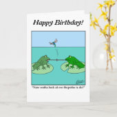 スケッチa空白の -カエルの舌を縛り付けカスタマイズ-それ カード (黄色い花)