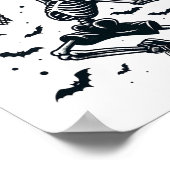 スケットルスケルトンハロウィーンスケルトンスケットルプレーヤー ポスター (角)