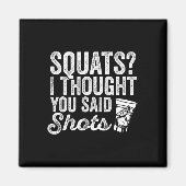 スケッ考えトはジムの飲みおもしろい物を言った マグネット (正面)