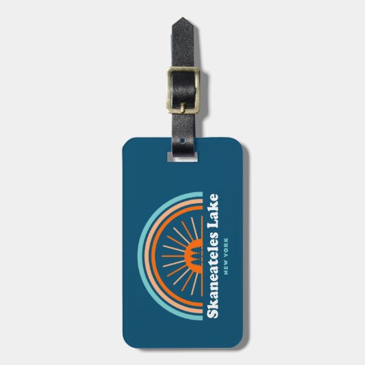 スケネアテルレイクニューヨークレインボー ラゲッジタグ (正面縦)