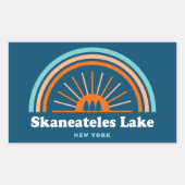 スケネアテルレイクニューヨークレインボー 長方形シール (正面)