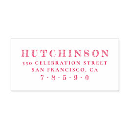 スケパーソナライズされたッチファミリ名差出人住所 セルフインキングスタンプ