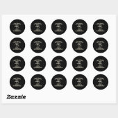 スケボーを始めるまで普通だった グラフィック ラウンドシール (シート)