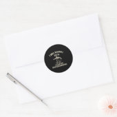 スケボーを始めるまで普通だった グラフィック ラウンドシール (封筒)