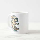 スケボー犬 コーヒーマグカップ (正面左)