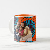 スケマーツ |家族写真アフリカワックスデザインマグカップ ツートーンマグカップ (正面左)