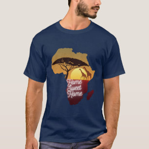 スケマーツ Tシャツのアフリカの地図 Tシャツ
