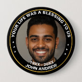 スケマート |あなたの人生は賛美私たちにとって 缶バッジ (正面)