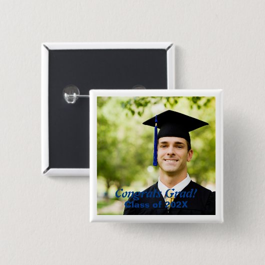 スケマート |おめでとうの皆様の日の卒業生 缶バッジ (正面&裏面)