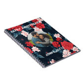 スケマート |かわいらしバラフローラ結婚の記念日 ノートブック (右側)