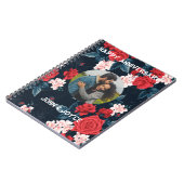 スケマート |かわいらしバラフローラ結婚の記念日 ノートブック (左側)