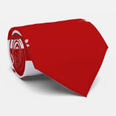スケマート |エグゼクユニーク赤と白ティブ ネクタイ (ロール)