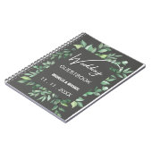 スケマート |エレガントフローラ結婚のゲスト ノートブック (左側)