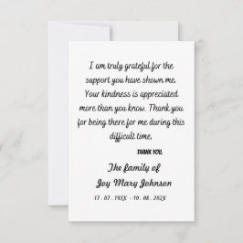 スケマート | シンプル苦労お知らせ サンキューカード