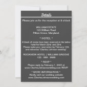 スケマート |フローラミニマル結婚リスト 招待状 (裏面)