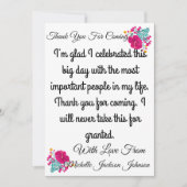 スケマート |フローラ様のカードに来感謝 サンキューカード (正面)