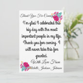 スケマート |フローラ様のカードに来感謝 サンキューカード (スタンド正面)