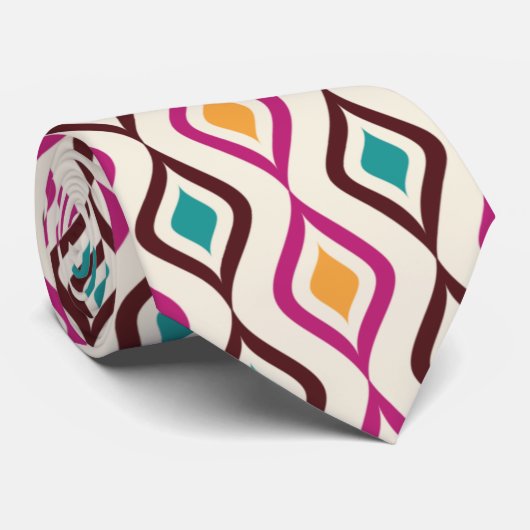 スケマート |ボスピンクイエローオフィスとイベント ネクタイ (ロール)