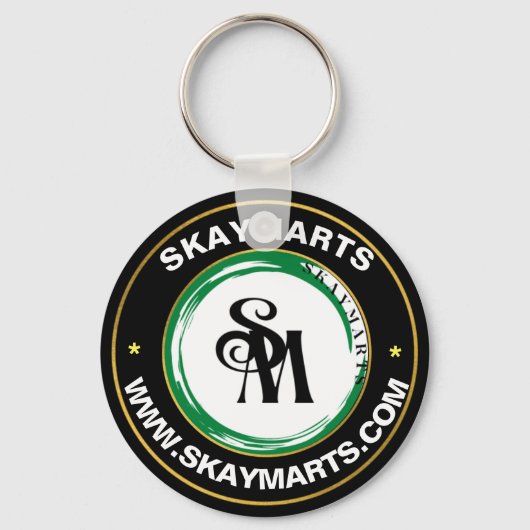 スケマート |会社カスタムのビジネス企業のロゴ キーホルダー (正面)
