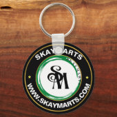 スケマート |会社カスタムのビジネス企業のロゴ キーホルダー (正面)