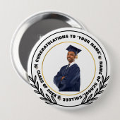 スケマート |卒業写真おめでとうお祝い 缶バッジ (正面&裏面)