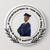 スケマート |卒業写真おめでとうお祝い 缶バッジ (正面)