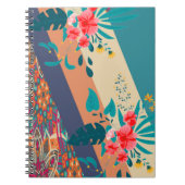 スケマート |多目的の美しいフローラデザイン ノートブック (正面)