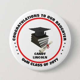 スケマート |誇りを持った娘の卒業 缶バッジ