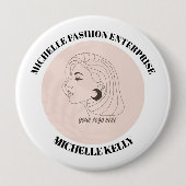 スケマート | Michelleファッションビジネスアイデンティティ 缶バッジ (正面)