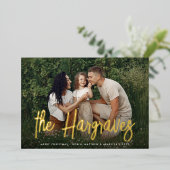 スケモダンッチ署名 |横向き写真 箔シーズンカード (立ち正面)