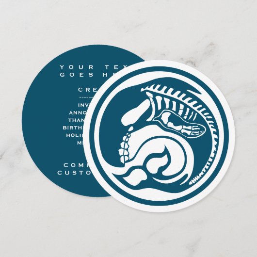 スケルオーカ 招待状 (正面/裏面)