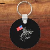 スケルトライドシャーク7月4日 キーホルダー (正面)