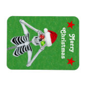 スケルトンおもしろいクリスマスオーナメントスターズグリーン マグネット (横)