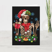 スケルトンおもしろいクリスマス シーズンカード (正面)