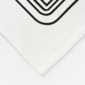 スケルトンおもしろいタロットカードネバーベタースカルハロ フリースブランケット (角)