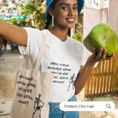 スケルトンおもしろいダンスモダンハエレガントロウィーンヴィーブ トートバッグ