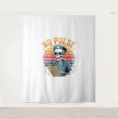 スケルトンおもしろいナースノーパルスデザイン – ダークユーモア タペストリー (正面)