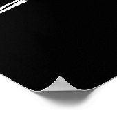 スケルトンおもしろいハートハンド。ハロウィーンのコスチューム ポスター (角)