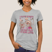 スケルトンおもしろいバレンタインデー、踊りスケルトン Tシャツ (正面)