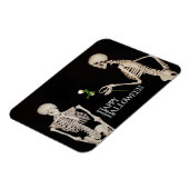 スケルトンおもしろいロマンチックハッピーハローウィン マグネット (左側)