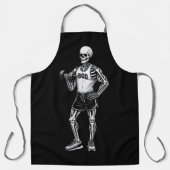 スケルトンおもしろい父の日のパパBod作業 エプロン (正面)