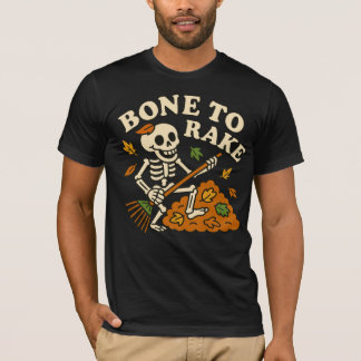 スケルトンおもしろい秋ボーンレイクオータムハロウィーン Tシャツ