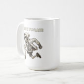 スケルトンおもしろい走の後期 コーヒーマグカップ (正面左)