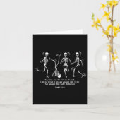 スケルトンおもしろい踊りドライボーンズ来アライブハロー カード (黄色い花)