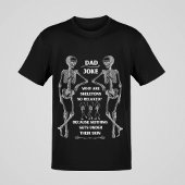 スケルトンおもしろい「パパジョーク」 Tシャツ（ブラックオプション） Tシャツ