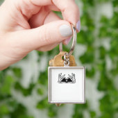 スケルトンがハートの手を取る キーホルダー (手)