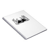 スケルトンがハートの手を取る ノートブック (右側)