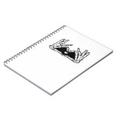 スケルトンがハートの手を取る ノートブック (左側)